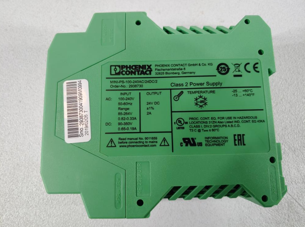 Phoenix Contact Mini Power Supply Part# MINI-PS-100-240AC/24DC/2