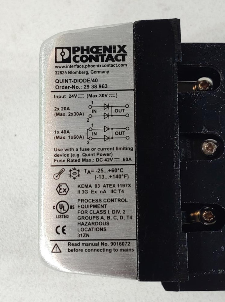 Phoenix Contact Redundancy Module QUINT-DIODE/40