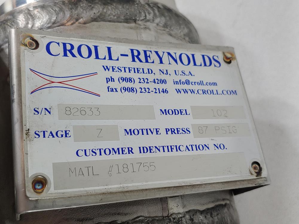 Croll-Reynolds Z (1st Stage) Steam Ejector Model# 102