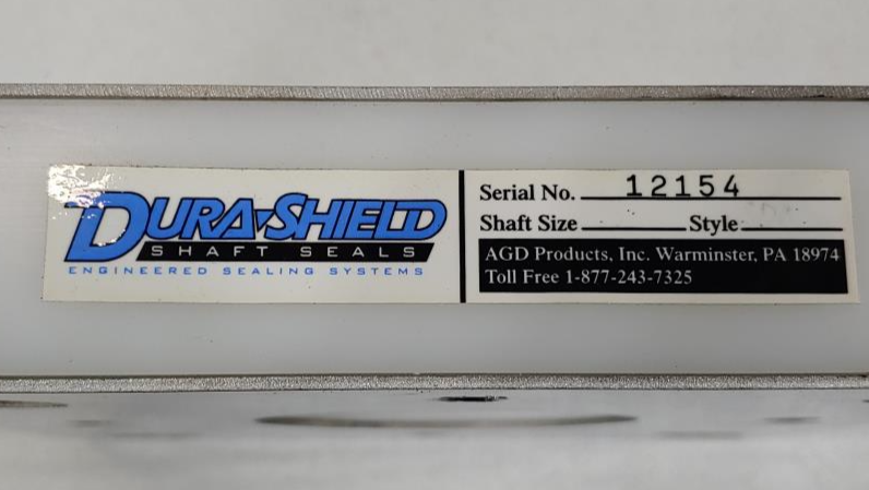 AGD Durashield 3" Shaft Seal, SDNS, NON SPLIT Style W/ EPDM Liner