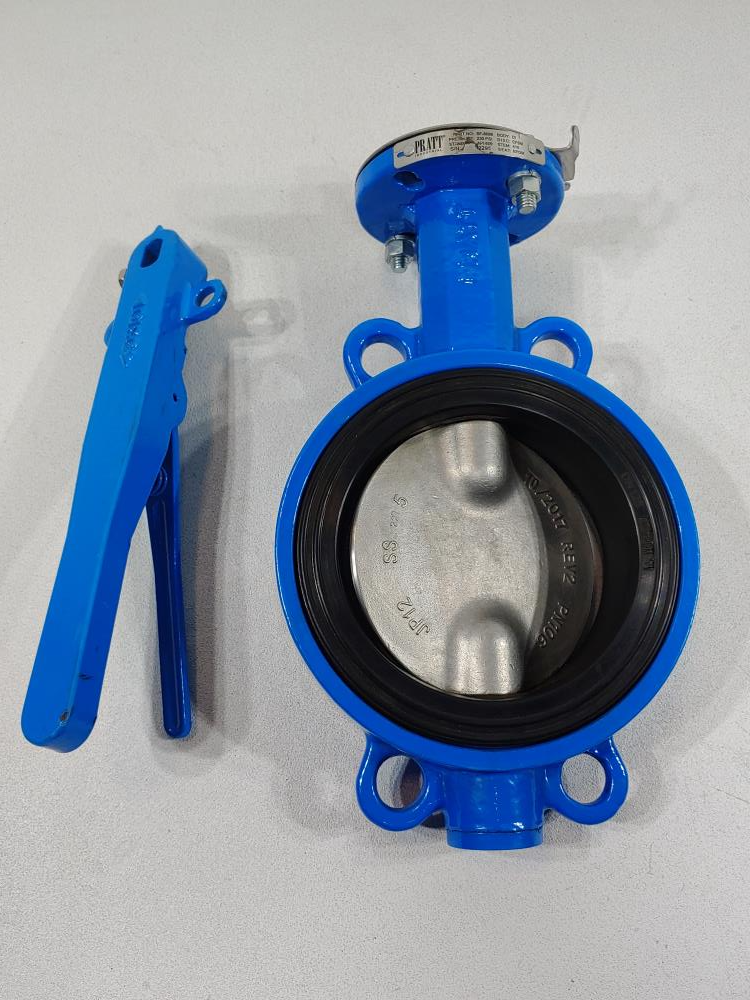 Pratt 6" 230# DI Wafer Butterfly Valve, CF8M Disc, BF-8688