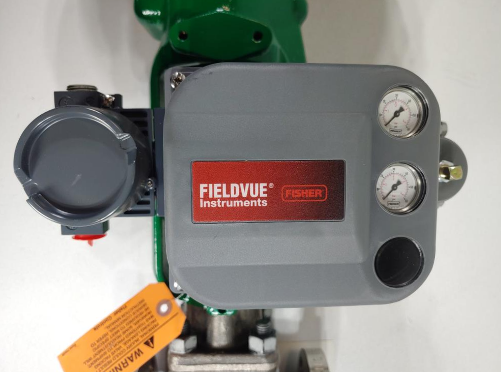 Fisher Controls 1" 600# CF8M ET Valve Size 34i 667 Actuator Fieldvue Positioner