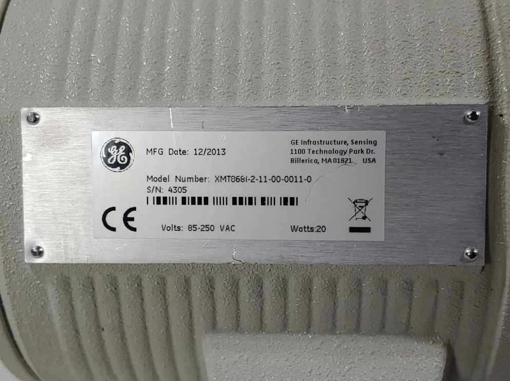 GE DigitalFlow XMT868i Panametrics Ultrasonic Liquid Flow Transmitter 