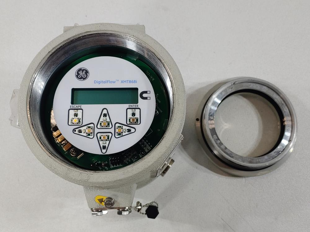 GE DigitalFlow XMT868i Panametrics Ultrasonic Liquid Flow Transmitter 