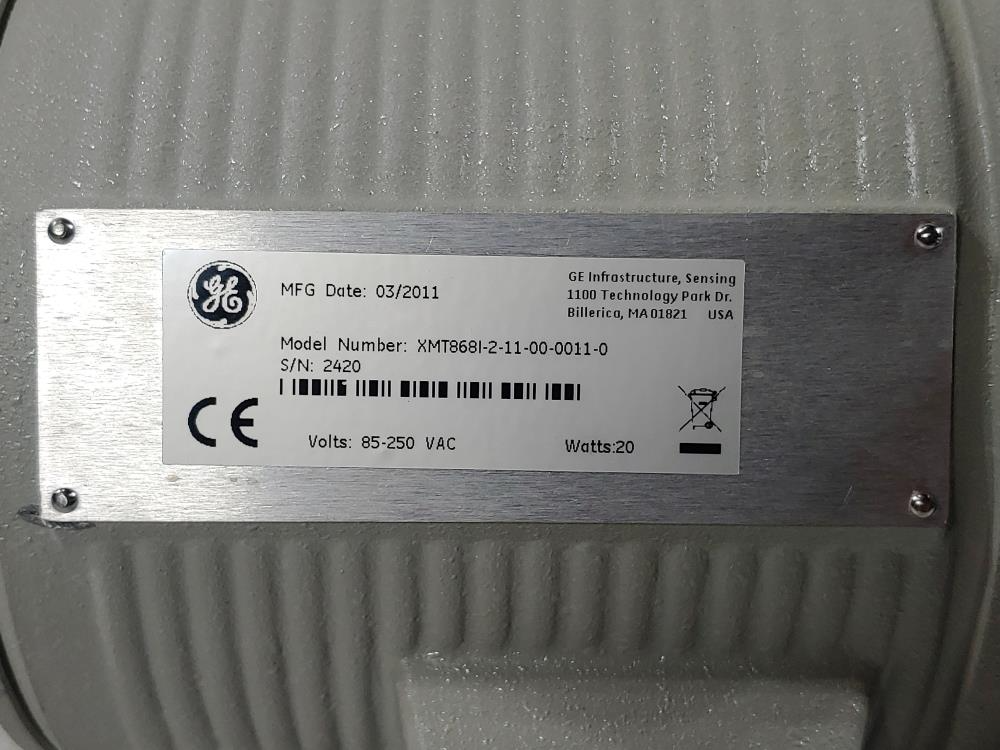 GE DigitalFlow XMT868i Panametrics Ultrasonic Liquid Flow Transmitter 