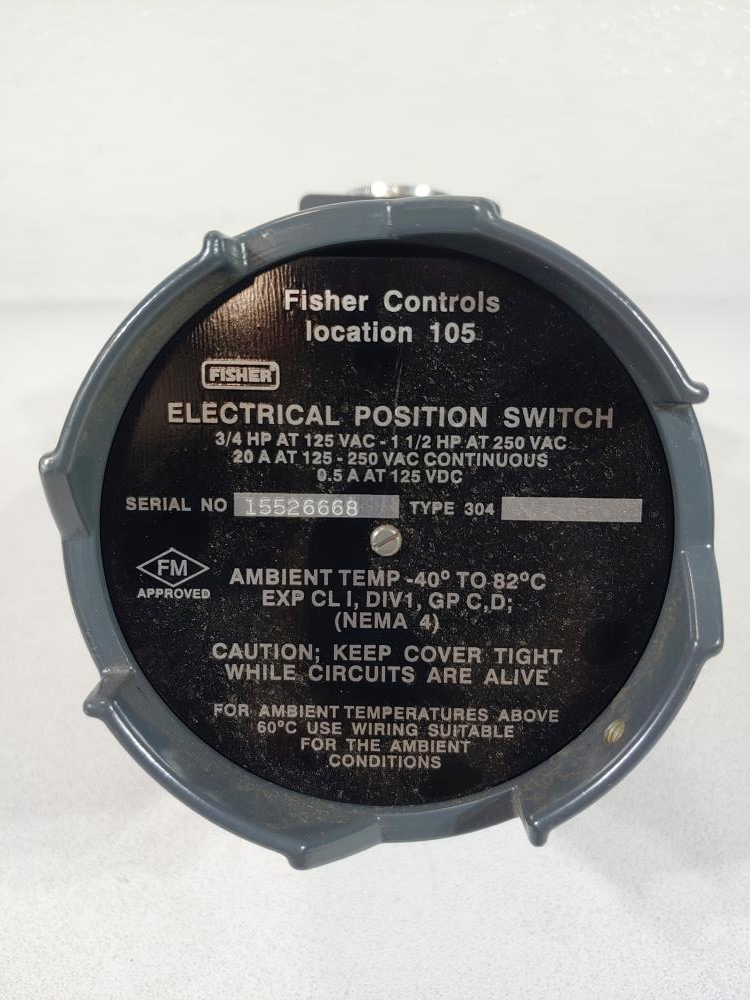 Fisher Controls 304 Electrical Position Switch Type 304