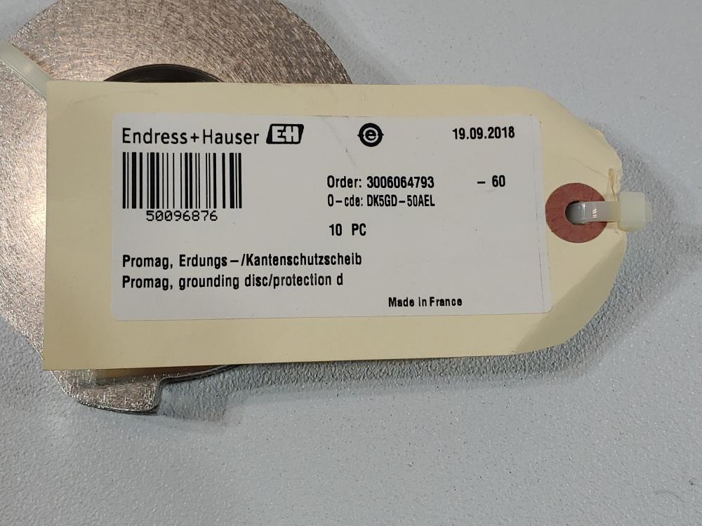 Endress Hauser Promag Grounding Disc/Protection DK5GD-50AEL