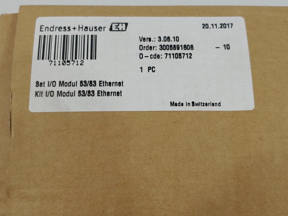 Endress Hauser I/O Modul 53/83 Ethernet Board 71105712