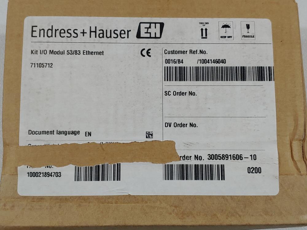 Endress Hauser I/O Modul 53/83 Ethernet Board 71105712