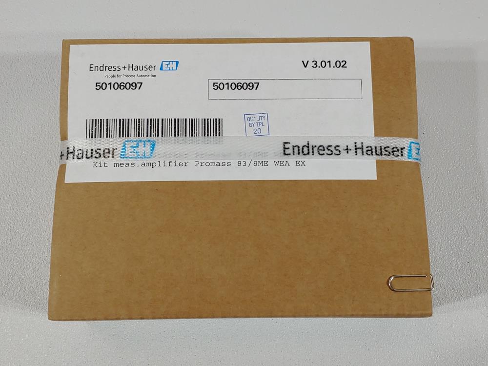 Endress Hauser Amplifier Promass 8383/8ME WEA EX #50106097 *FACTORY SEALED*