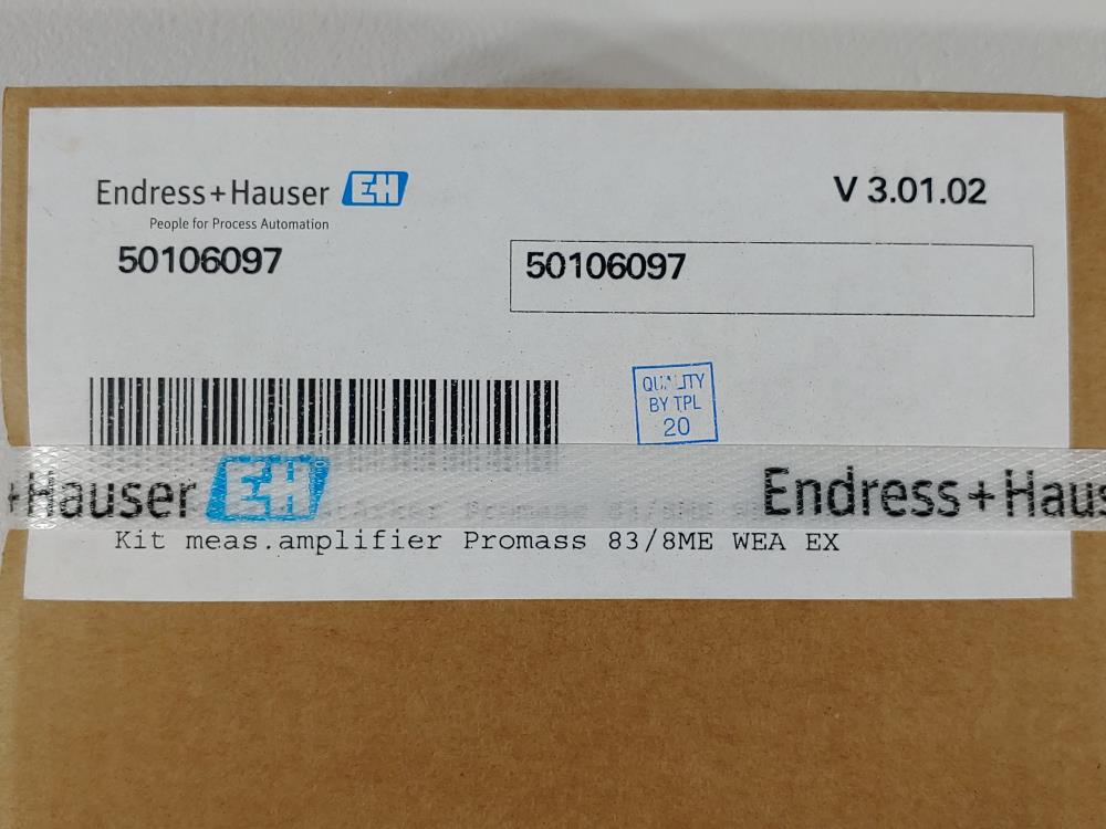 Endress Hauser Amplifier Promass 8383/8ME WEA EX #50106097 *FACTORY SEALED*