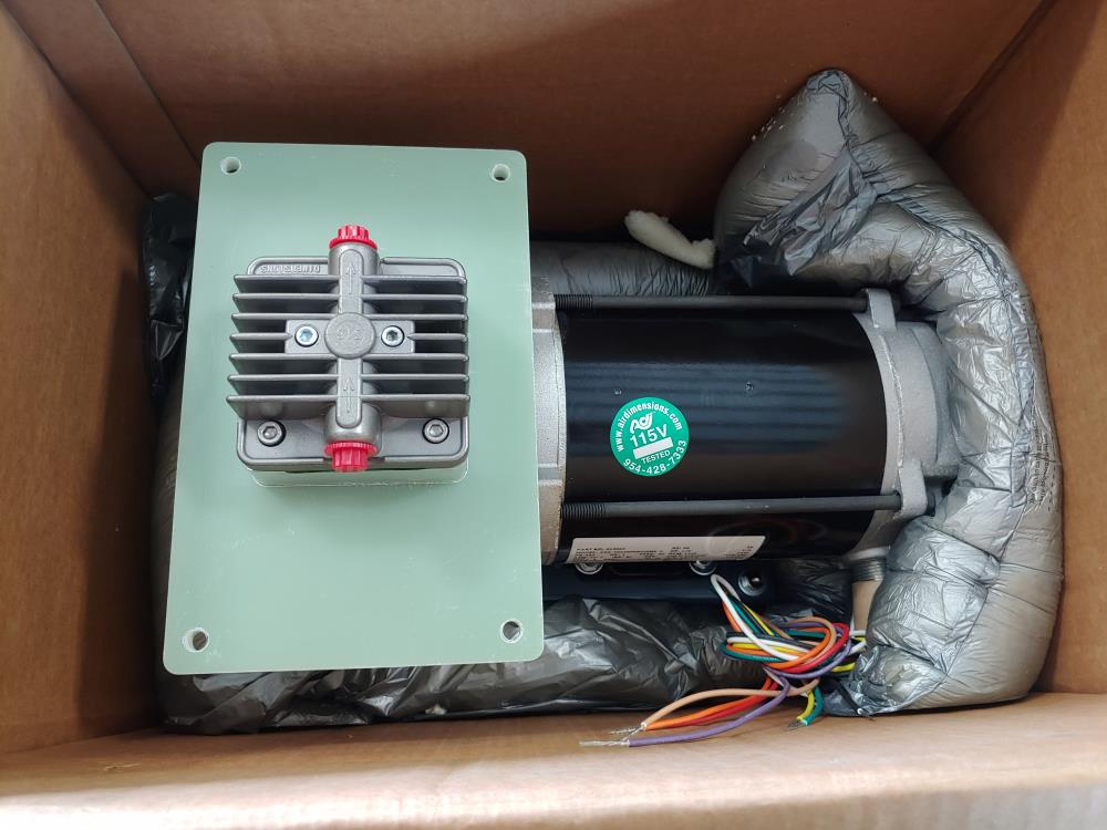 ADI Dia-Vac Pump Model# R221-FT-RA1-L with Marathon Electric Motor 5KC36PNB429MX