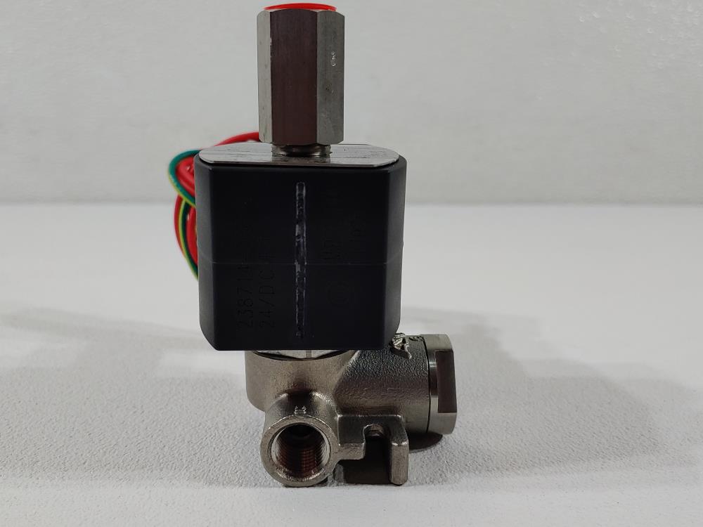 ASCO Red-Hat 1/4" FNPT 3-Way Stainless Steel Solenoid Valve Cat# EF8317G008