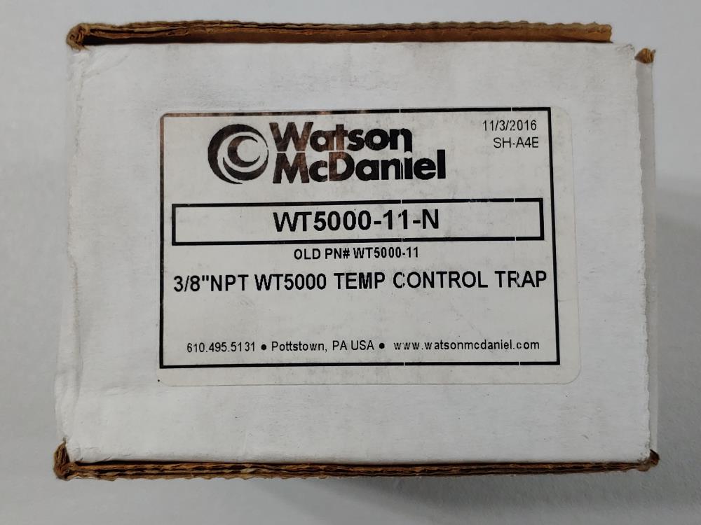 Watson McDaniel 3/8" NPT WT5000 Temp Control Trap WT5000-11-N