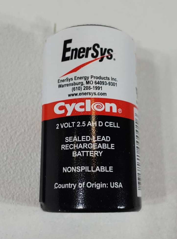 Lot of 20 Enersys Cyclone 2V 2.5AH D Cell Rechargeable Battery 0810-0004