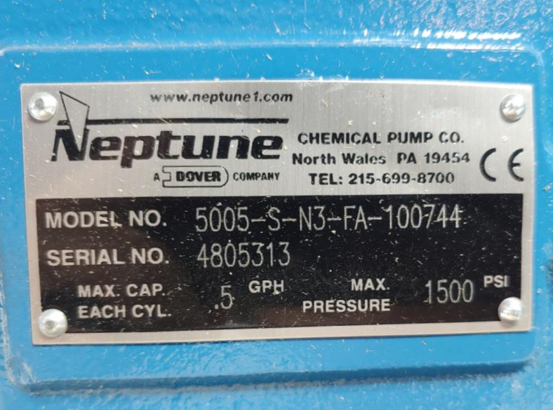 Neptune Proportioning Pump 5005-S-N3-FA-100744
