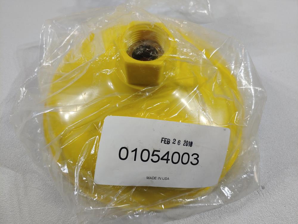 Lot of (5) Encon Shower Head Assembly 30GPM Yellow ABS 1" Conn. 01054003