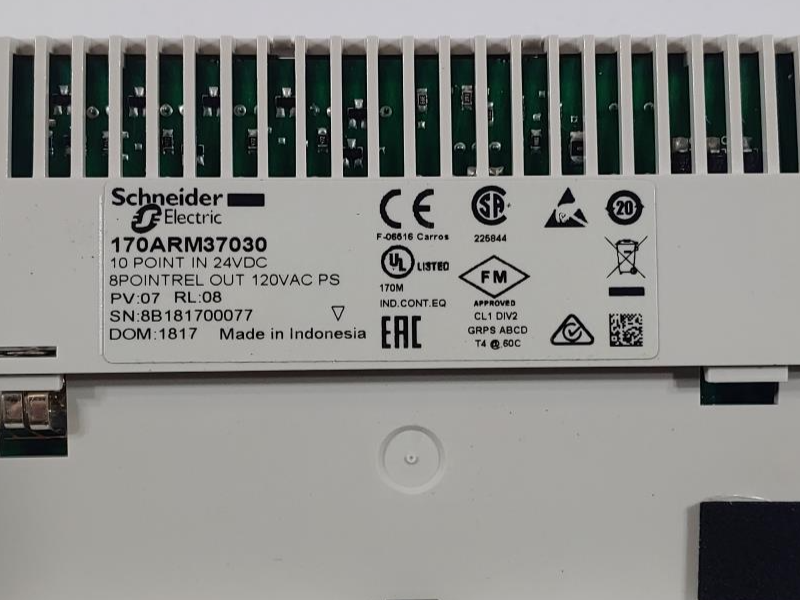 Schneider Modicon Discrete I/O Module Momentum - 10I / 8O Relay 170ARM37030