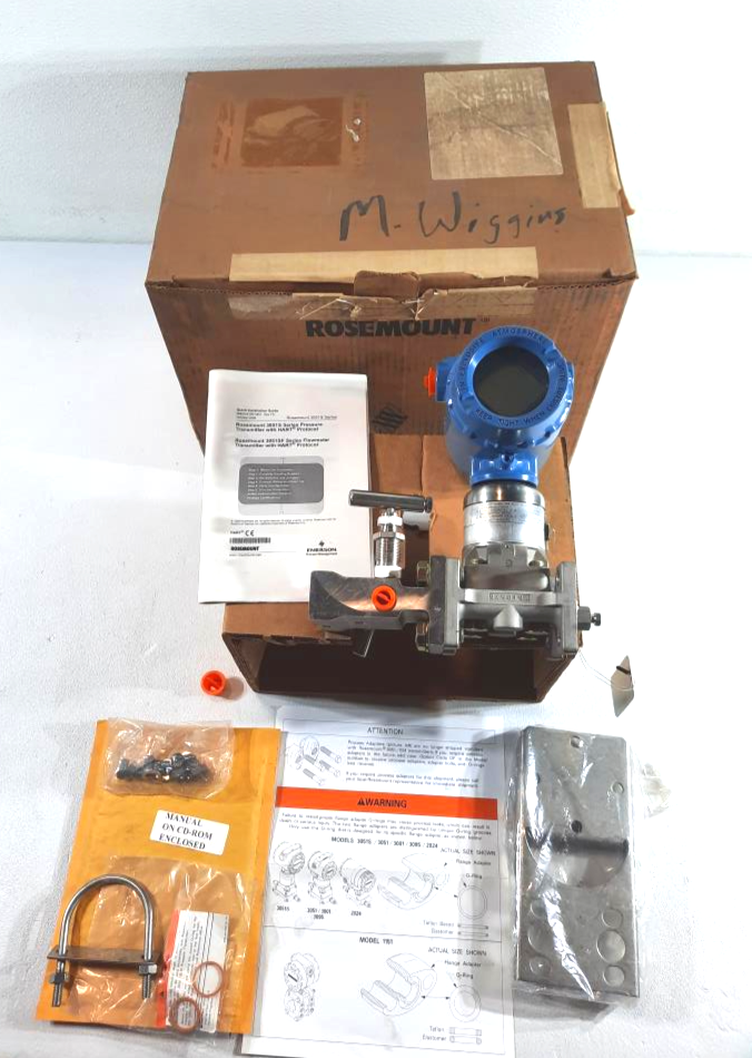 Rosemount Pressure 3051S Transmitter 300SLAAE5M5 w/Manifold 