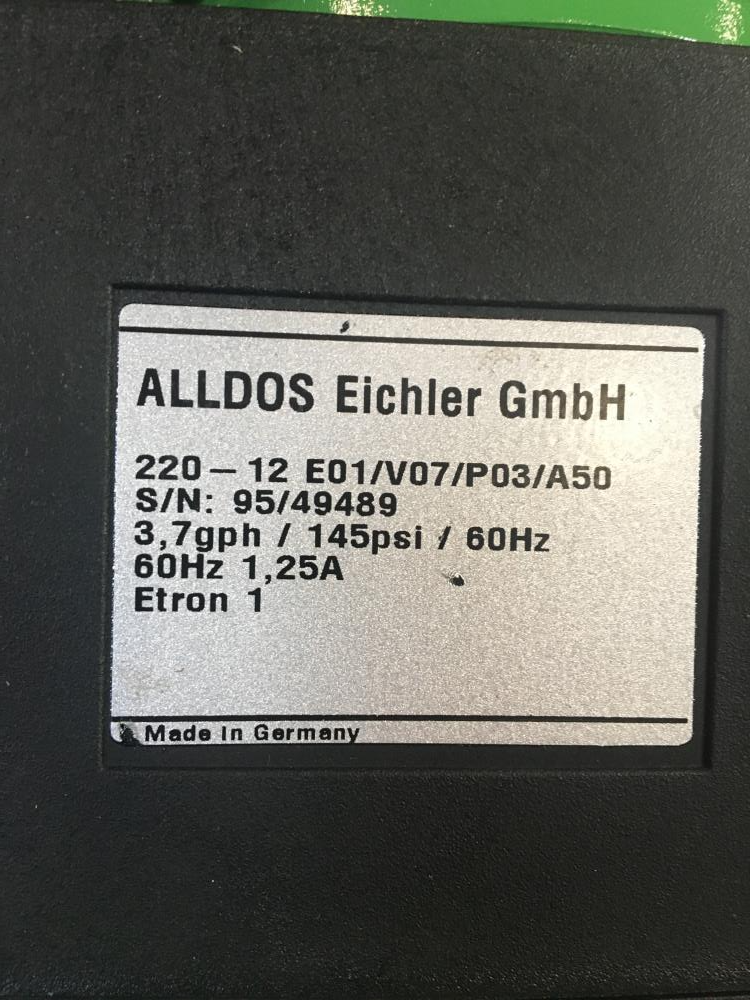 ALLDOS Eichler Gmbh Pump - Primus Serie 220 -12 E01/V07/P03/A50