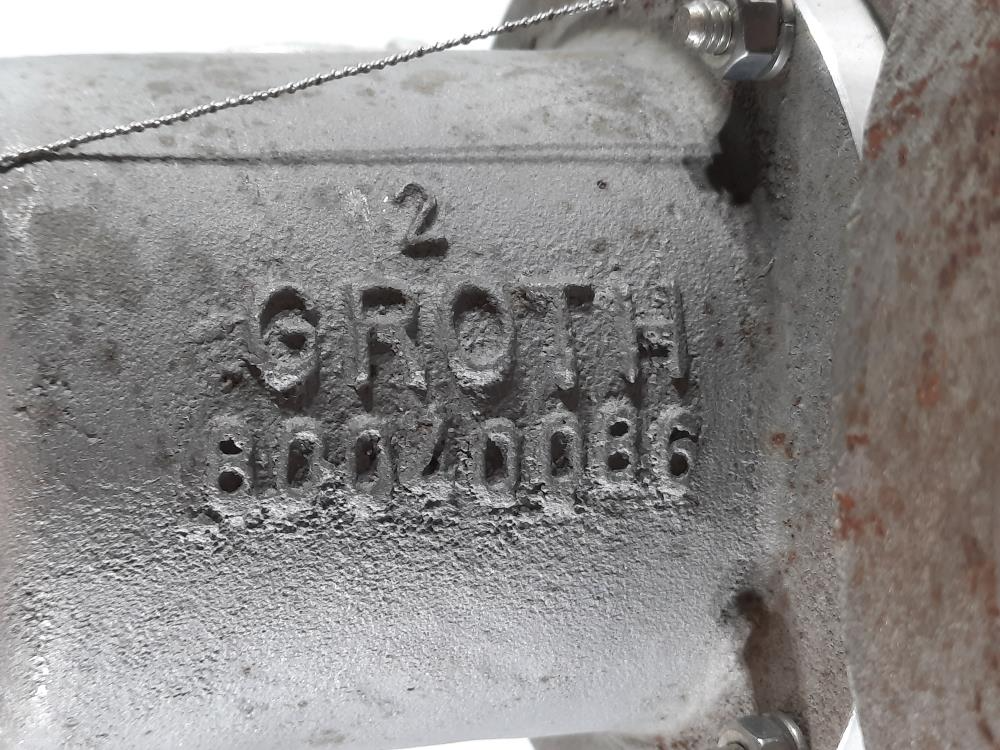 Groth 2" 150# CF8M Vacuum Relief Valve  1221B-02-555-T00 (3.5 PSIG)