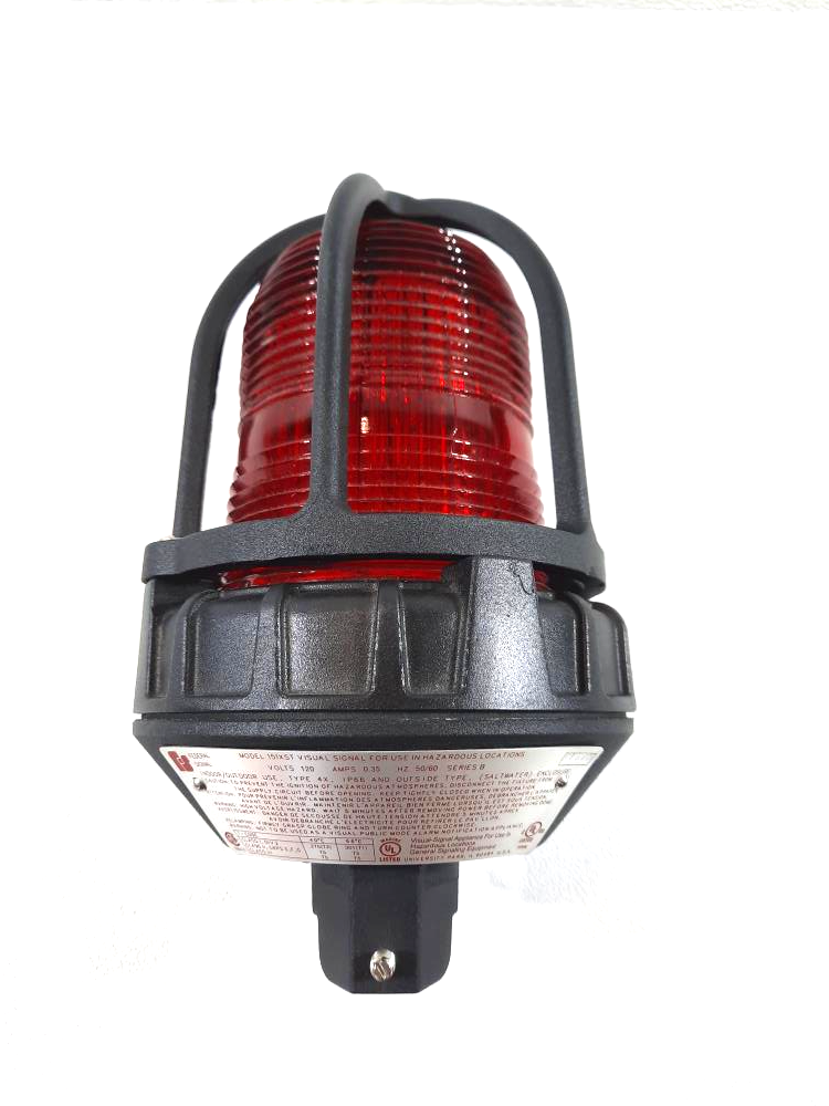 Federal Signal Visual Signal Strobe Light 151XST for Haz. Loc. 120V, Red