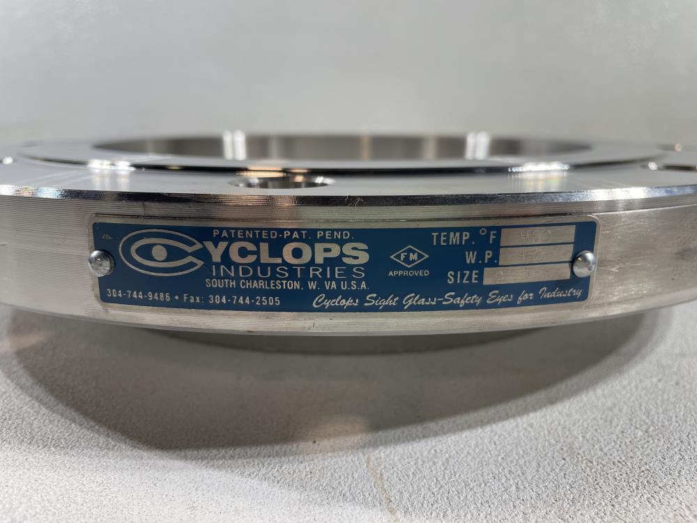 Cyclops 8" 150# Sight Glass 8FHS