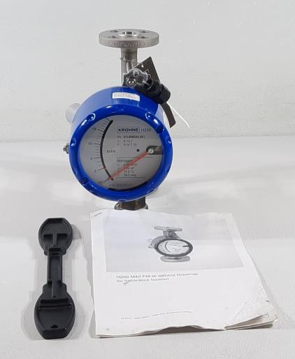 Krohne 1/2" Stainless Steel Variable Area Flow Meter H250/RR/M40/HT/R1-Ex