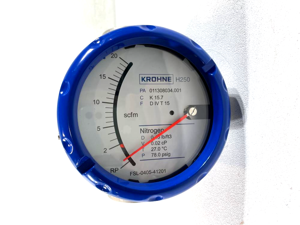 Krohne 1/2" Stainless Steel Variable Area Flow Meter H250/RR/M40/HT/R1-Ex