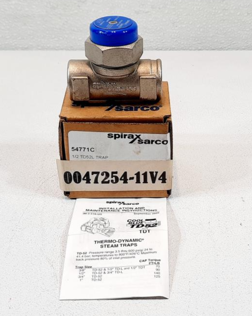 SPIRAX SARCO 1/2" COOL BLUE TD52L THERMODYNAMIC STEAM TRAP 54771C