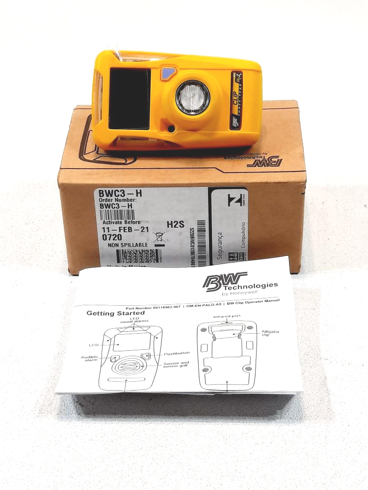 BW Technologies BWC3-H Clip Gas Alert Monitor 