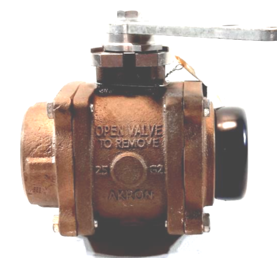 Akron Brass 2.5" Female NPT x 2.5" Male NHT Heavy Duty Swing-Out Valve 89250016