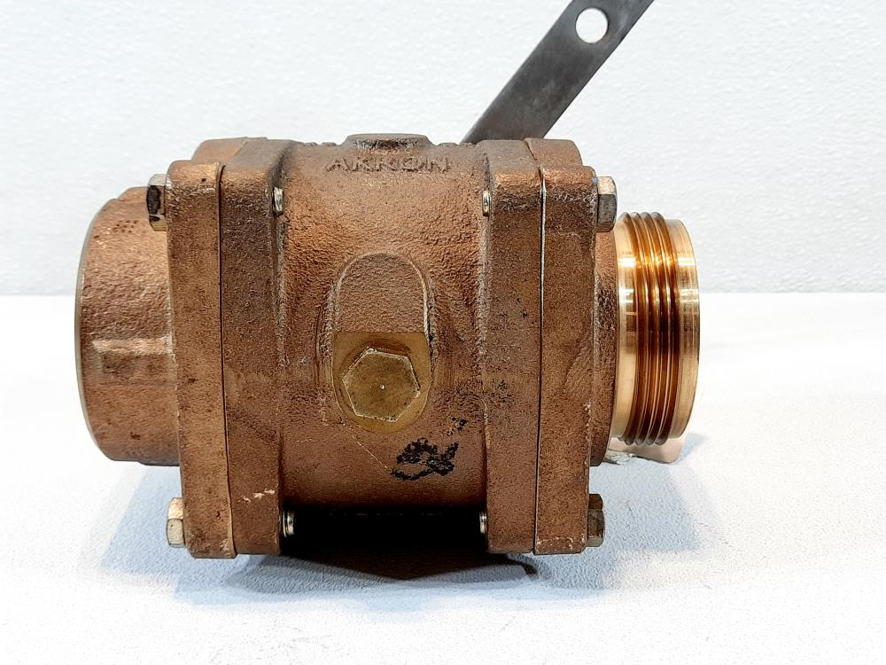 Akron Brass 2.5" Female NPT x 2.5" Male NHT Heavy Duty Swing-Out Valve 89250016