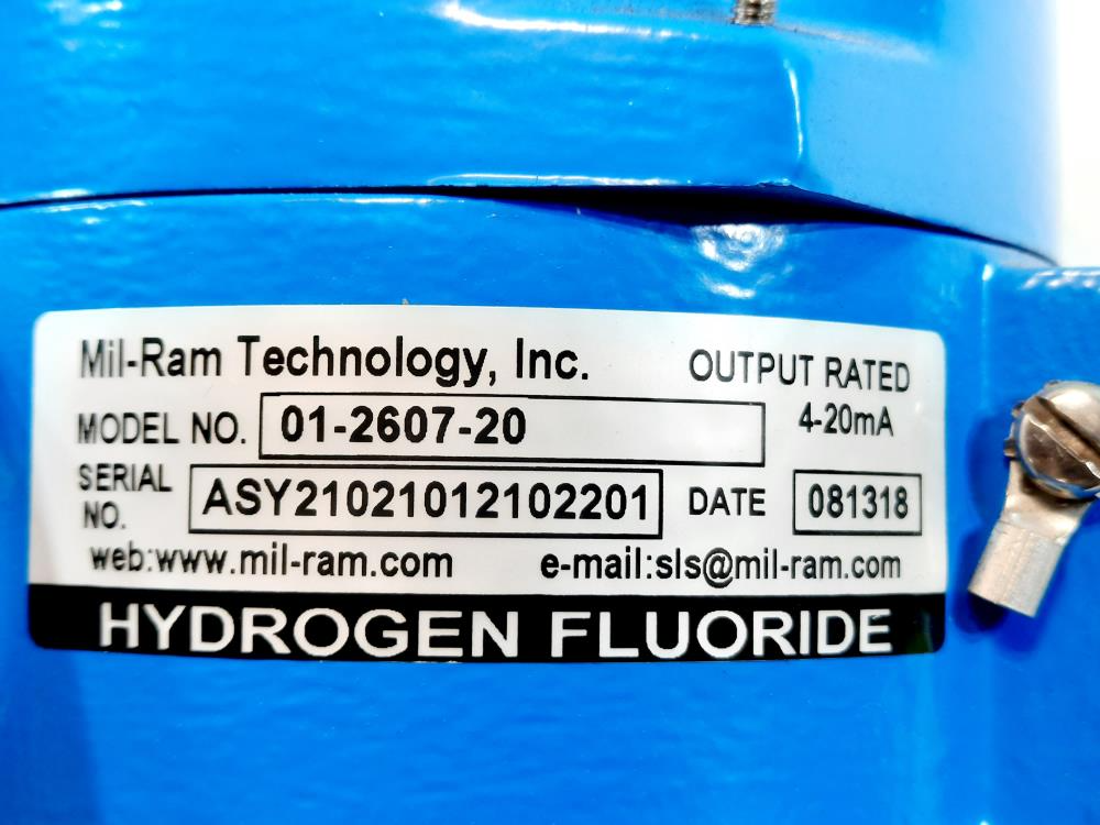 Mil-Ram Hydrogen Fluoride 01-2607-20 Gas Transmitter Package