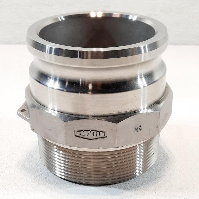 Dixon 4" Cam & Groove Type F Adapter x Male NPT 400-F-SS