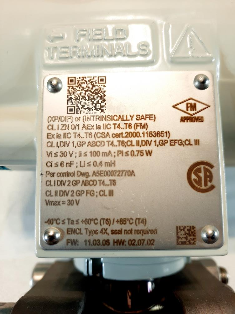 Siemens Sitrans P Series DS III Pressure Transmitter 7MF-4433-1GA22-1NC6-Z