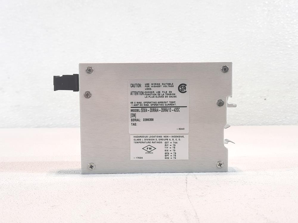 Moore Industries Six Signal Isolator Model#: SIX/4-20MA/4-20MA/12-42DC