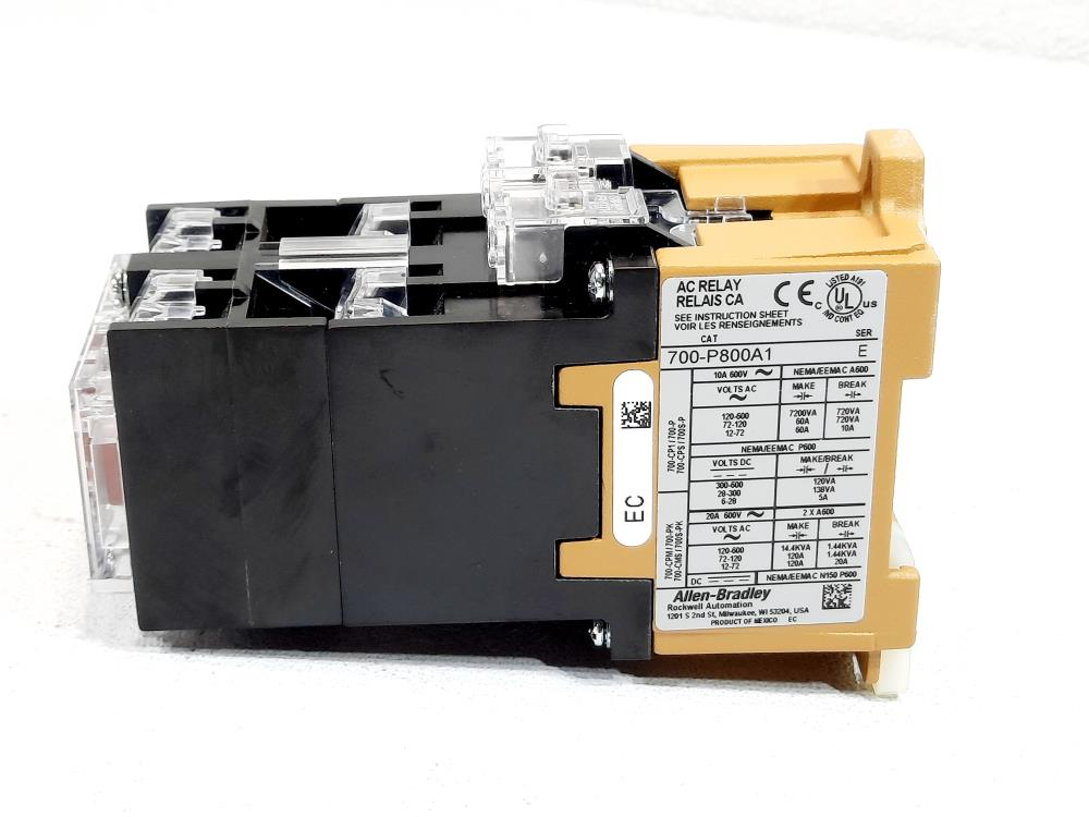 Allen-Bradley 700-P800A1 Control Relay Series: E