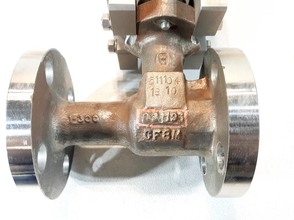 Flowserve  1"  300# CF8M Control Valve w/ Kinetrol Actuator