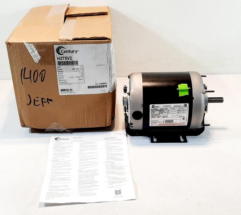 Century H275V2, 1/2 HP, Belt Drive Blower Motor