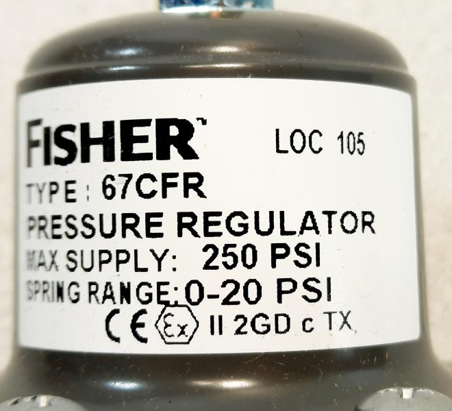 Fisher 250 PSI Pressure Regulator 67CFR