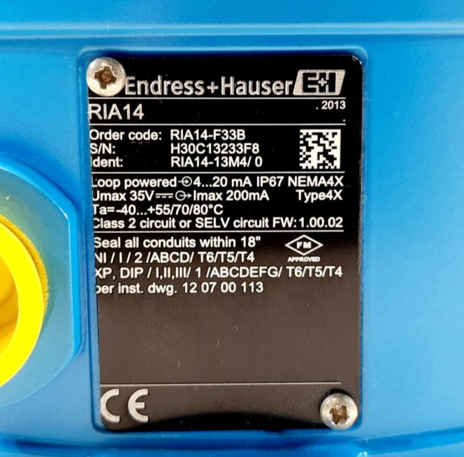 Endress Hauser Field indicator RIA14-F33B