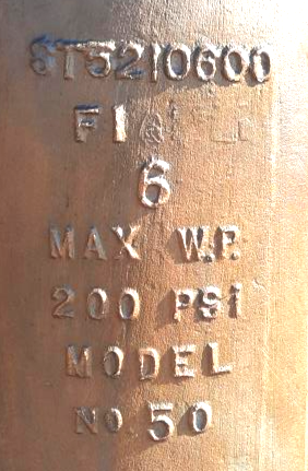 Hayward 6" Bronze Duplex Strainer Model No. 50