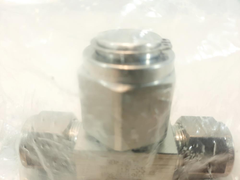 Stainless Steel Tee-Type Particulate Filter, 1/2 in. Swagelok Tube Fitting
