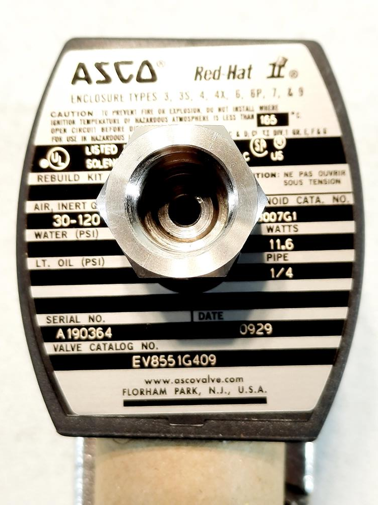 Asco Solenoid Spool Valve EV8551G409  / EV8007G1