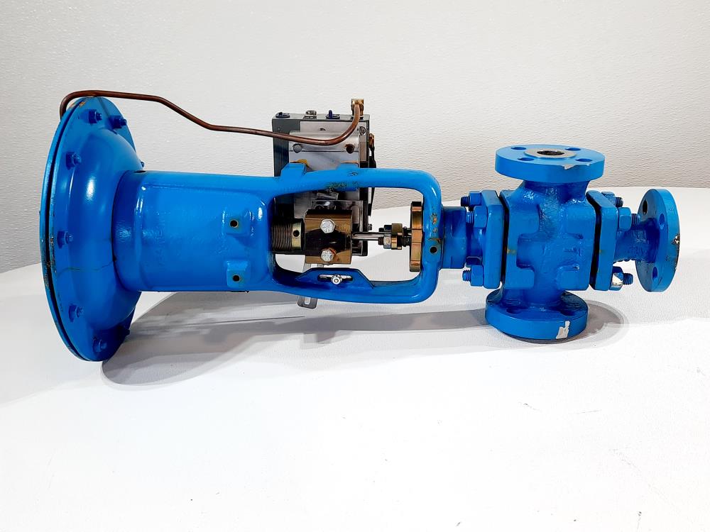 Noreast Control Valve W/  Nec 2000 Pneumatic Valve Positioner 