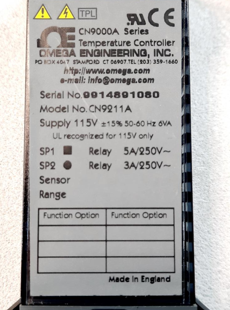 Omega CN9000A Series "F"  Autotune Temperature Controller CN9911A