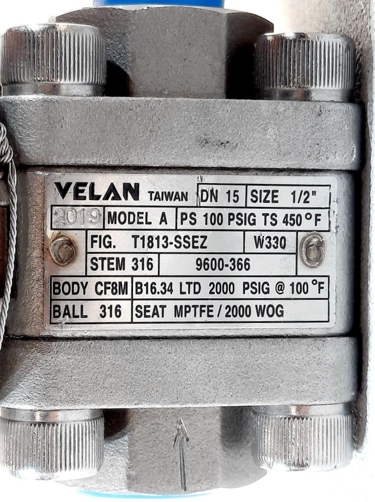 Velan Actuated Ball Valve