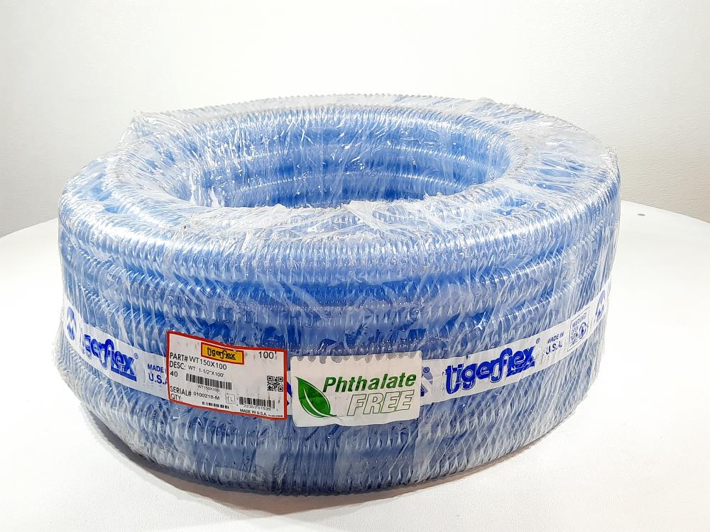 Kuriyama Tigerflex WT1-1/2"X100' Food Grade Material Handling Hose WT150x100