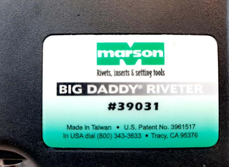 Marson Big Daddy Hand Riveter 39031